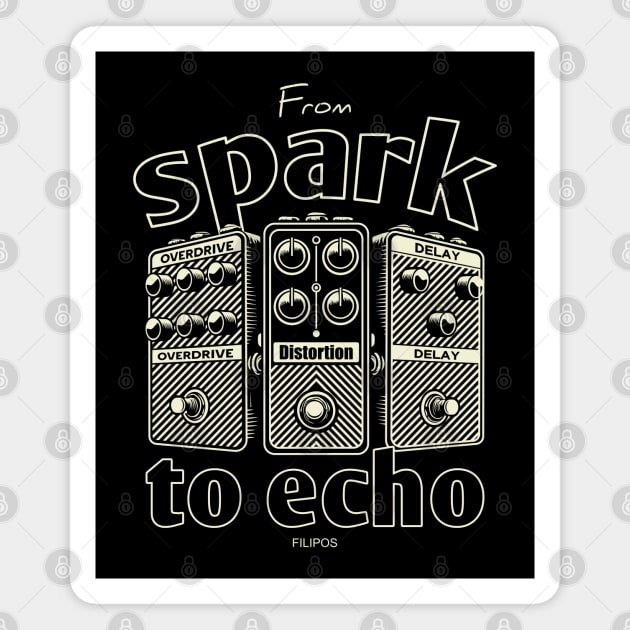 From Spark to Echo. Guitar. Magnet by filiposwear